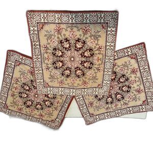 3 Pottery Barn Pillow Covers RARE Lorna Print Moroccan Kilim Inspired 20 x 20